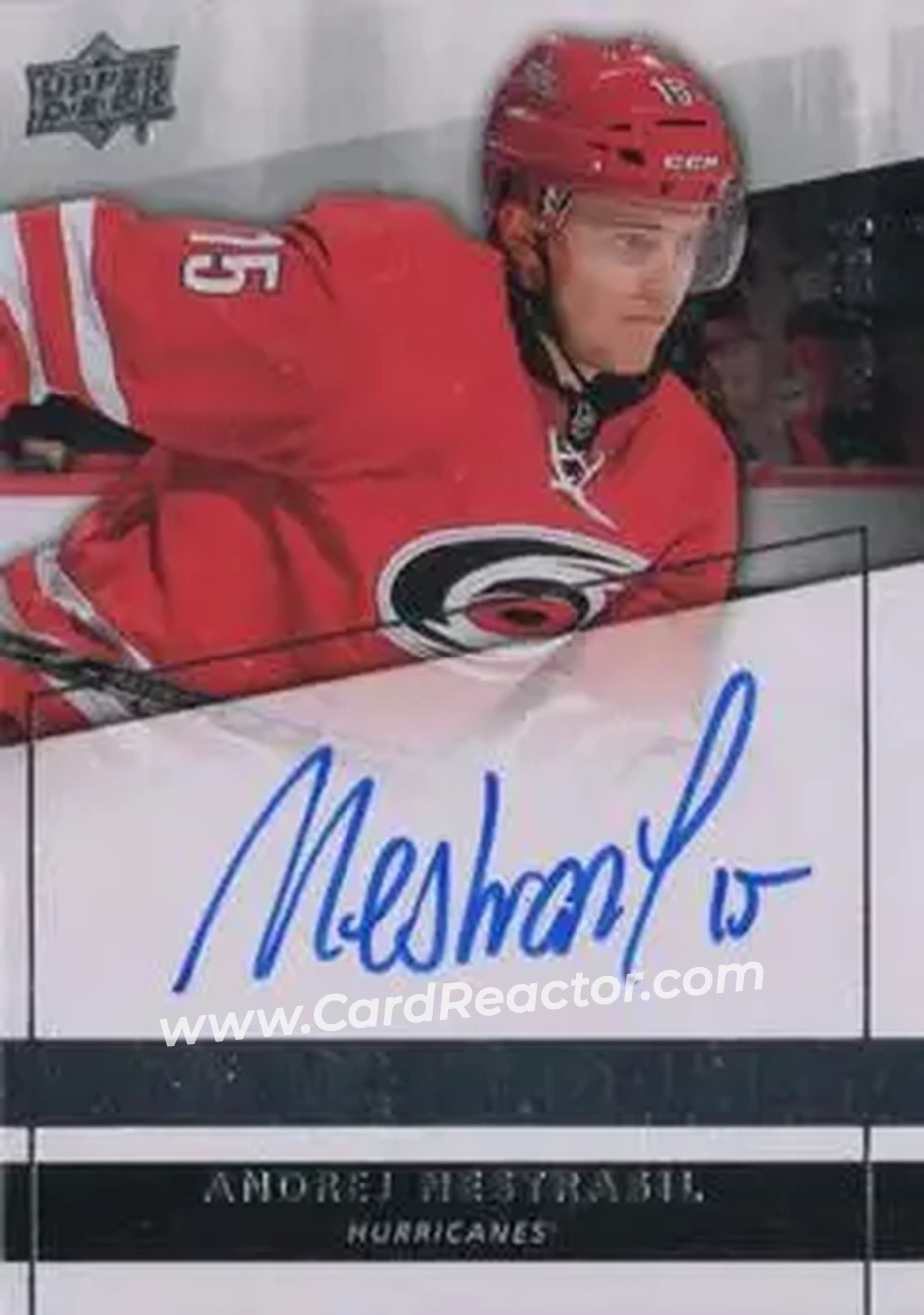 2014-15 Upper Deck Premier #70 - Andrej Nestrasil - Carolina Hurricanes - Front