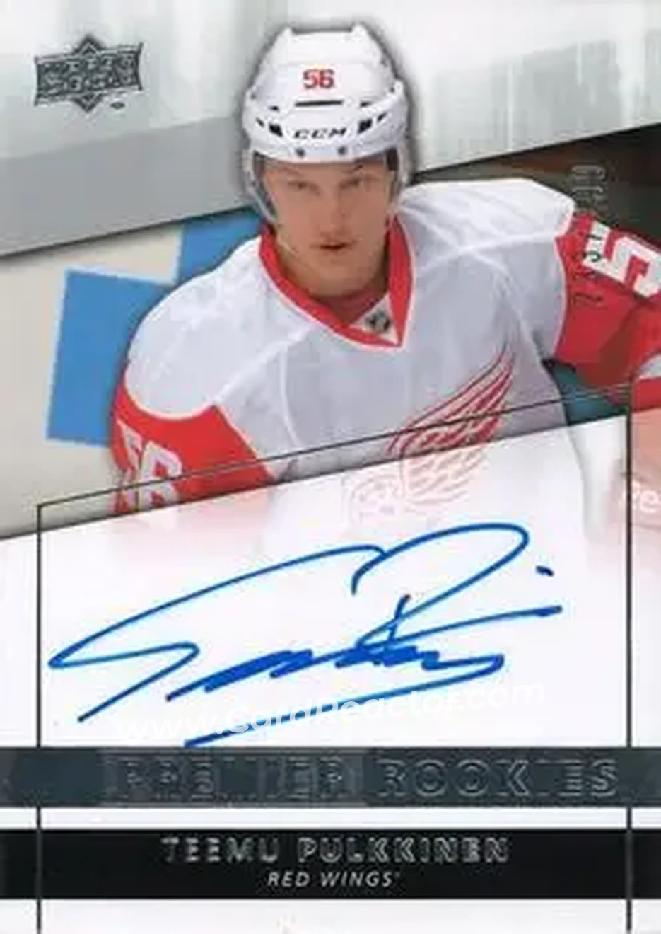 2014-15 Upper Deck Premier #73 - Teemu Pulkkinen - Detroit Red Wings - Front