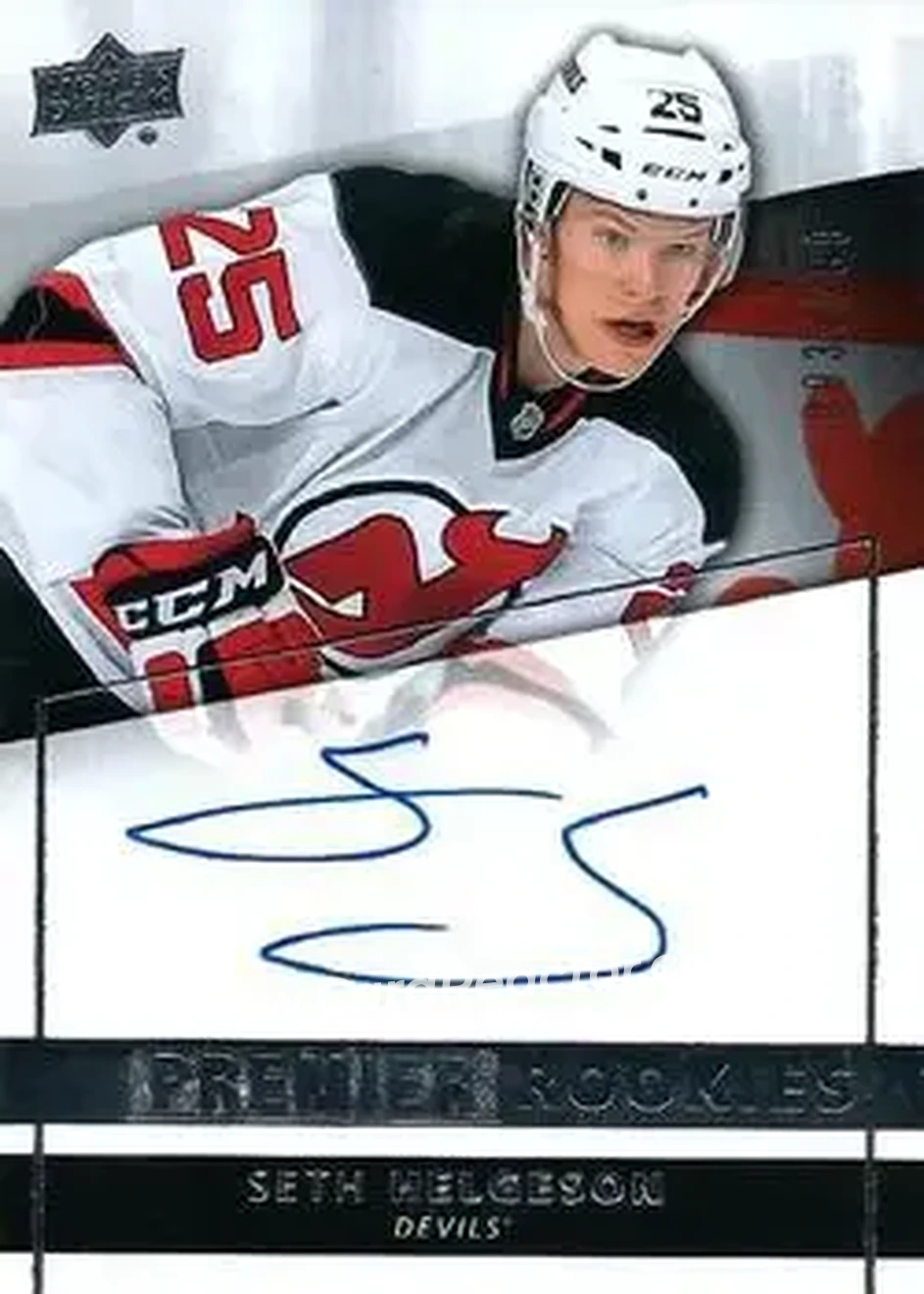 2014-15 Upper Deck Premier #75 - Seth Helgeson - New Jersey Devils - Front