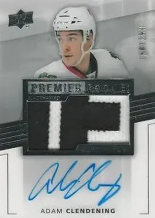 2014-15 Upper Deck Premier #85 - Adam Clendening - Chicago Blackhawks