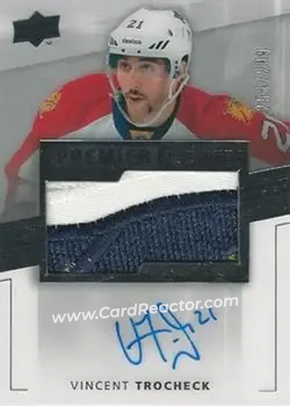 2014-15 Upper Deck Premier #88 - Vincent Trocheck - Florida Panthers - Front 2014-15 Upper Deck Premier #88 - Vincent Trocheck - Florida Panthers - Front