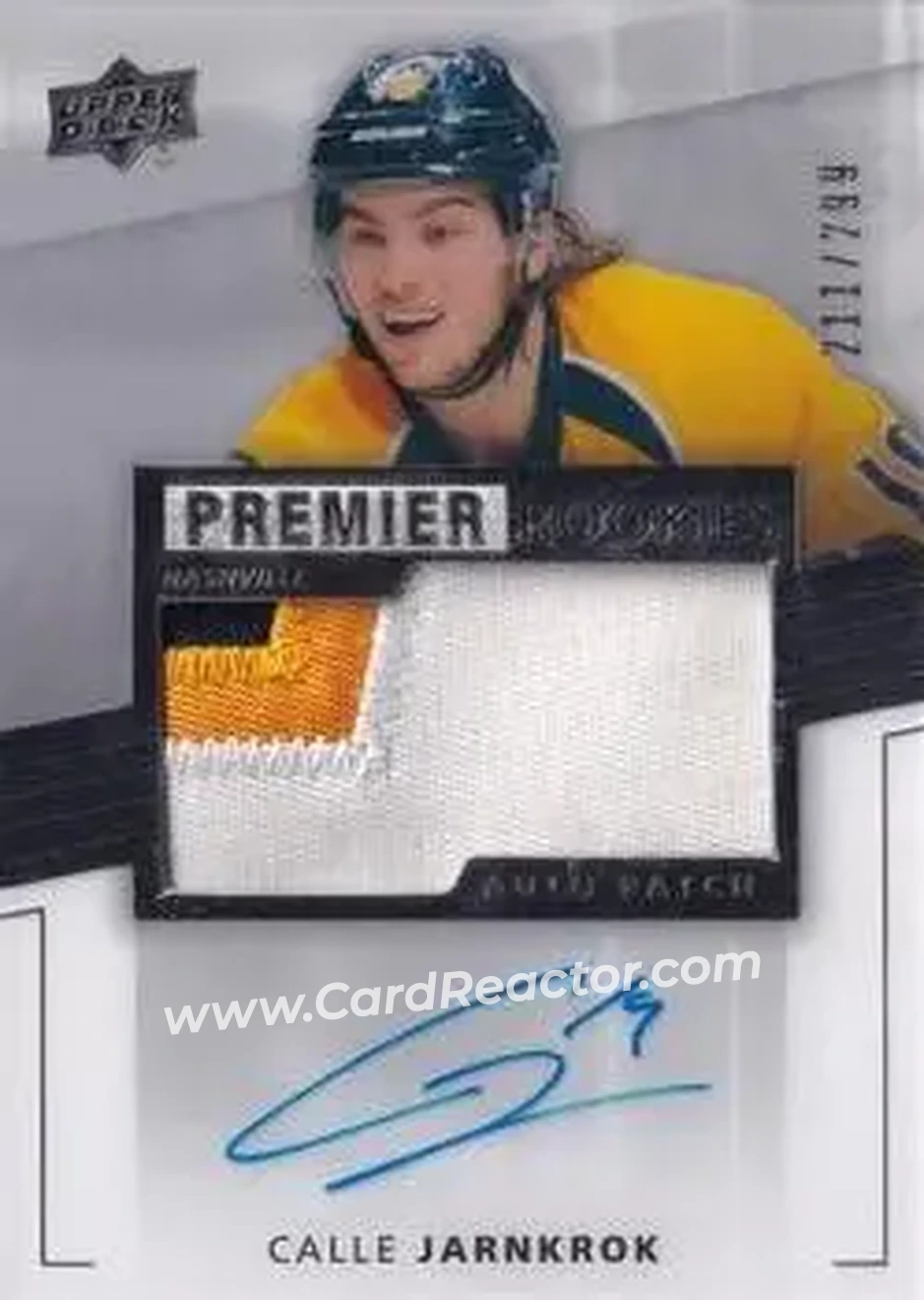 2014-15 Upper Deck Premier #92 - Calle Jarnkrok - Nashville Predators - Front