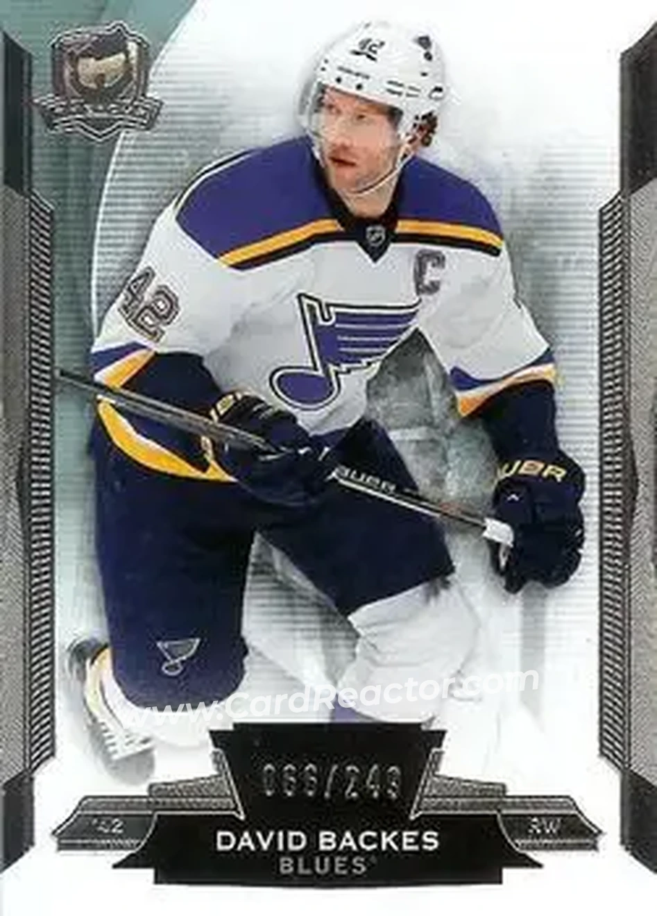 2014-15 Upper Deck The Cup #76 - David Backes - St. Louis Blues - Back 2014-15 Upper Deck The Cup #76 - David Backes - St. Louis Blues - Back