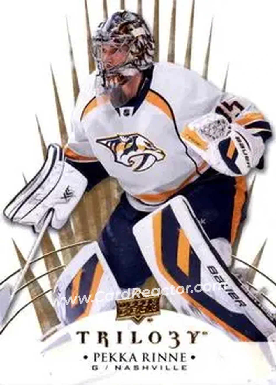 2014-15 Upper Deck Trilogy #3 - Pekka Rinne - Nashville Predators - Front