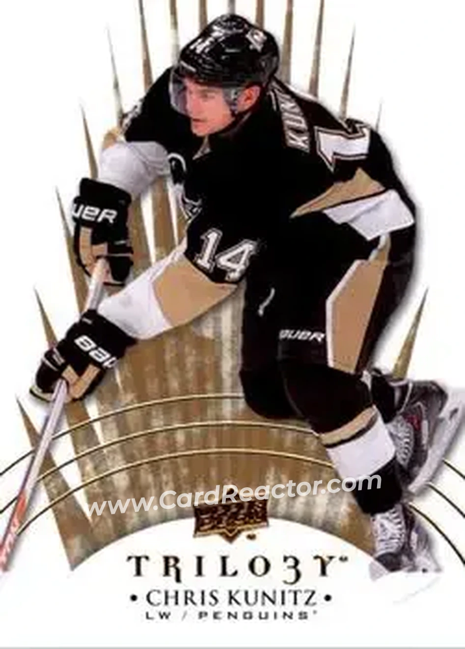 2014-15 Upper Deck Trilogy #6 - Chris Kunitz - Pittsburgh Penguins - Front