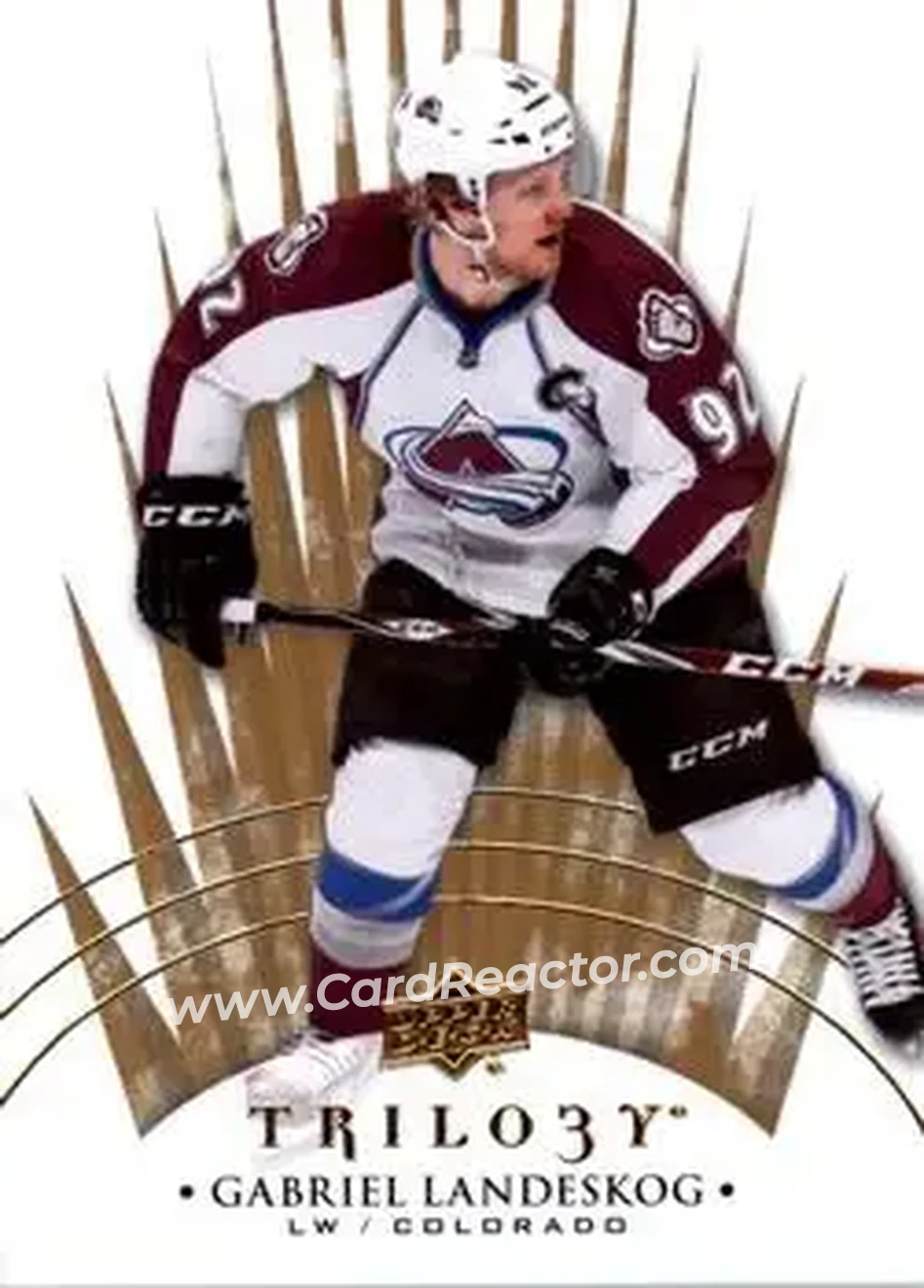 2014-15 Upper Deck Trilogy #8 - Gabriel Landeskog - Colorado Avalanche - Front