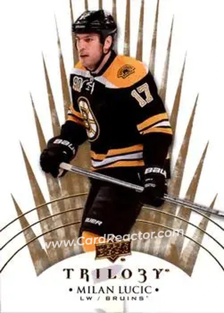 2014-15 Upper Deck Trilogy #9 - Milan Lucic - Boston Bruins - Front