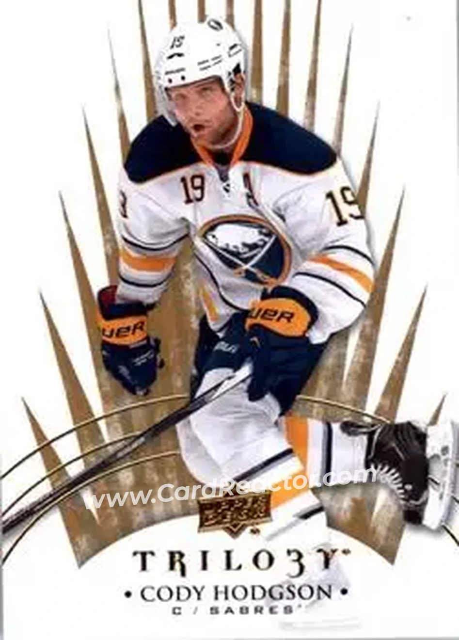 2014-15 Upper Deck Trilogy #14 - Cody Hodgson - Buffalo Sabres - Front