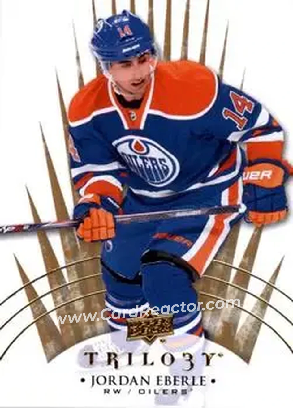 2014-15 Upper Deck Trilogy #16 - Jordan Eberle - Edmonton Oilers - Front