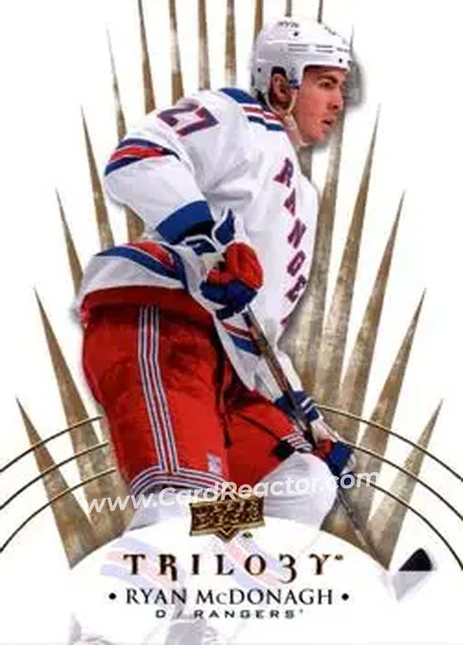 2014-15 Upper Deck Trilogy #20 - Ryan McDonagh - New York Rangers - Front