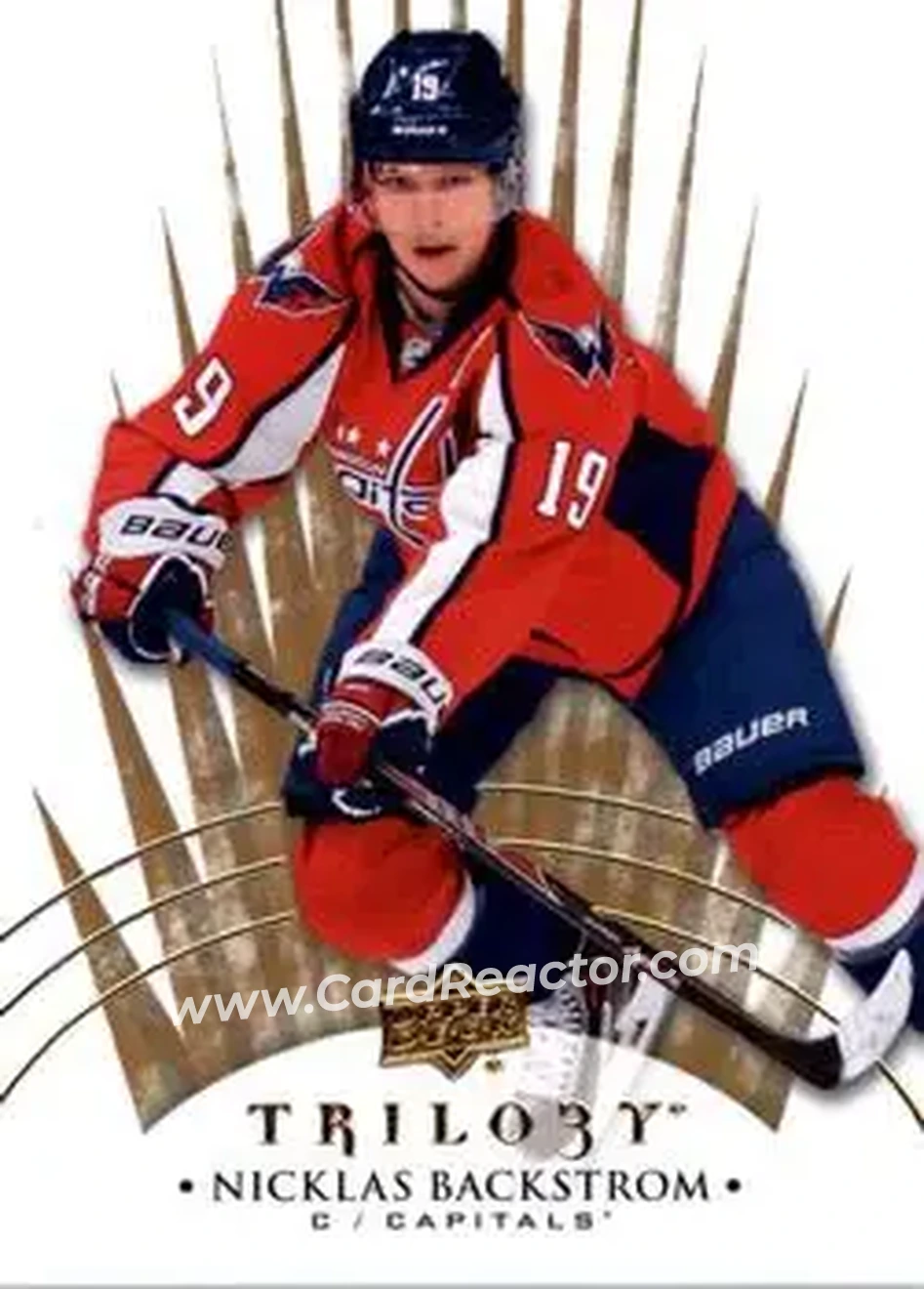 2014-15 Upper Deck Trilogy #23 - Nicklas Backstrom - Washington Capitals - Back