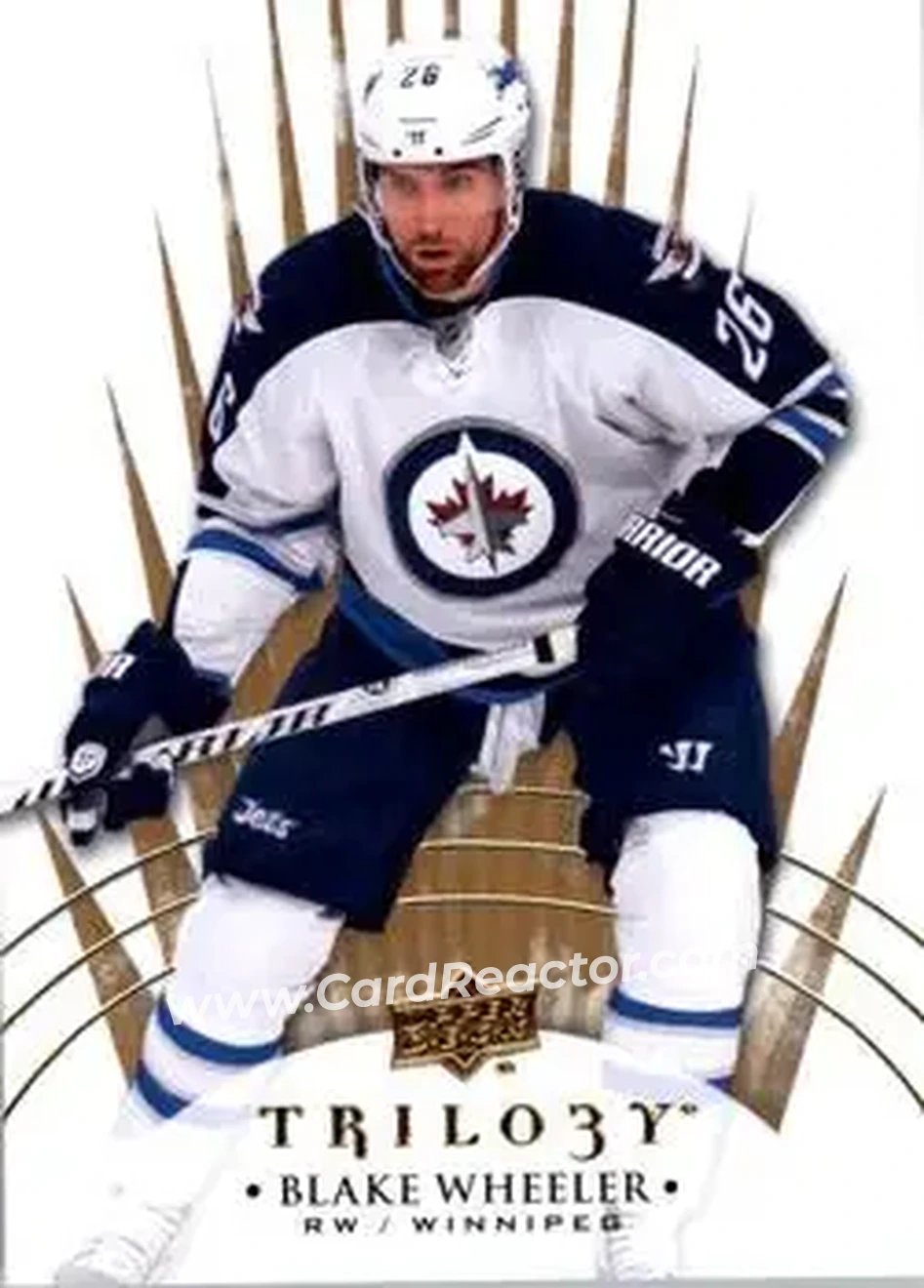 2014-15 Upper Deck Trilogy #24 - Blake Wheeler - Winnipeg Jets - Front