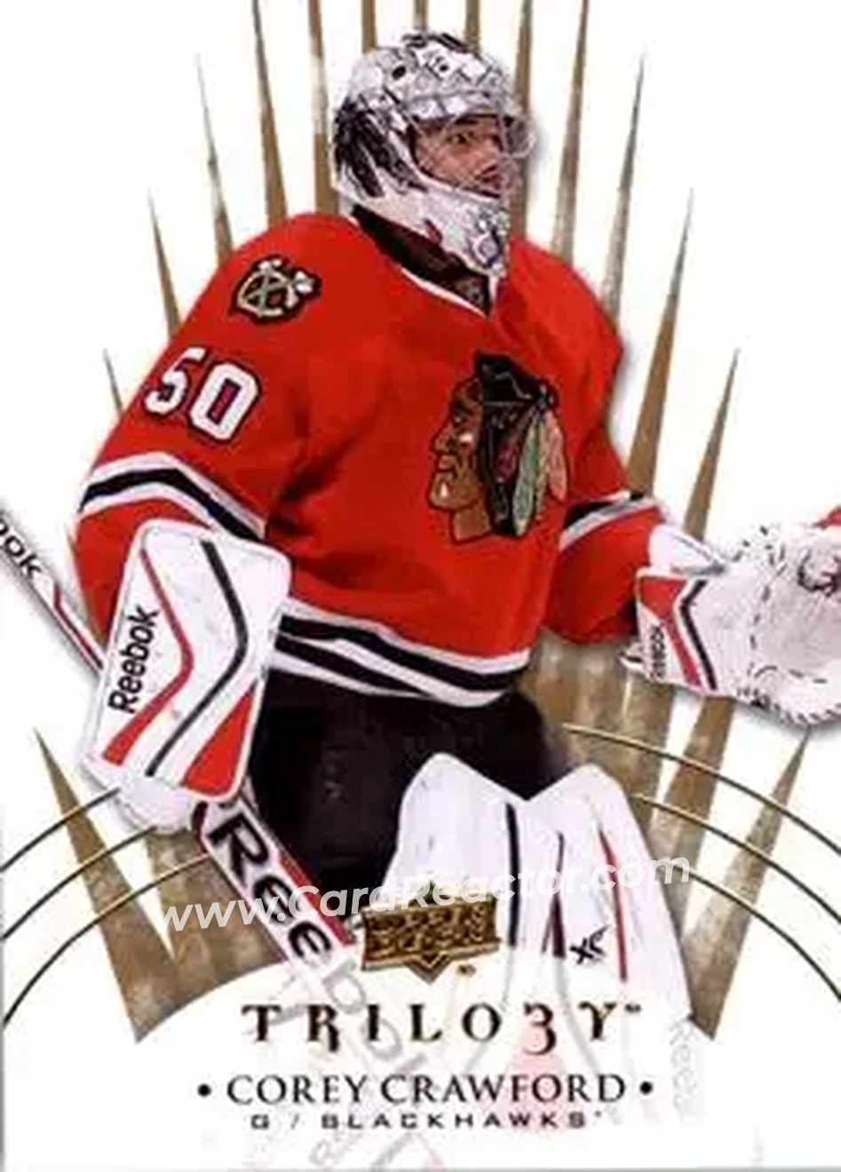 2014-15 Upper Deck Trilogy #25 - Corey Crawford - Chicago Blackhawks - Front