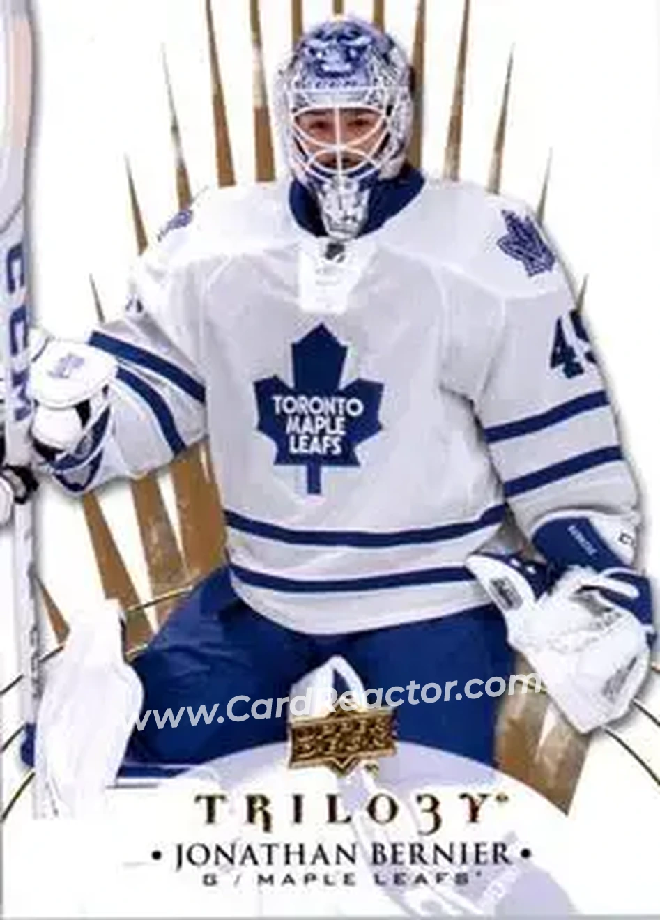 2014-15 Upper Deck Trilogy #27 - Jonathan Bernier - Toronto Maple Leafs - Front