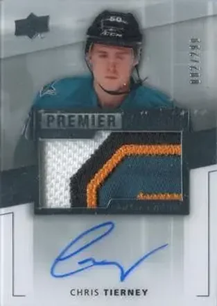 2014-15 Upper Deck Premier #109 - Chris Tierney - San Jose Sharks