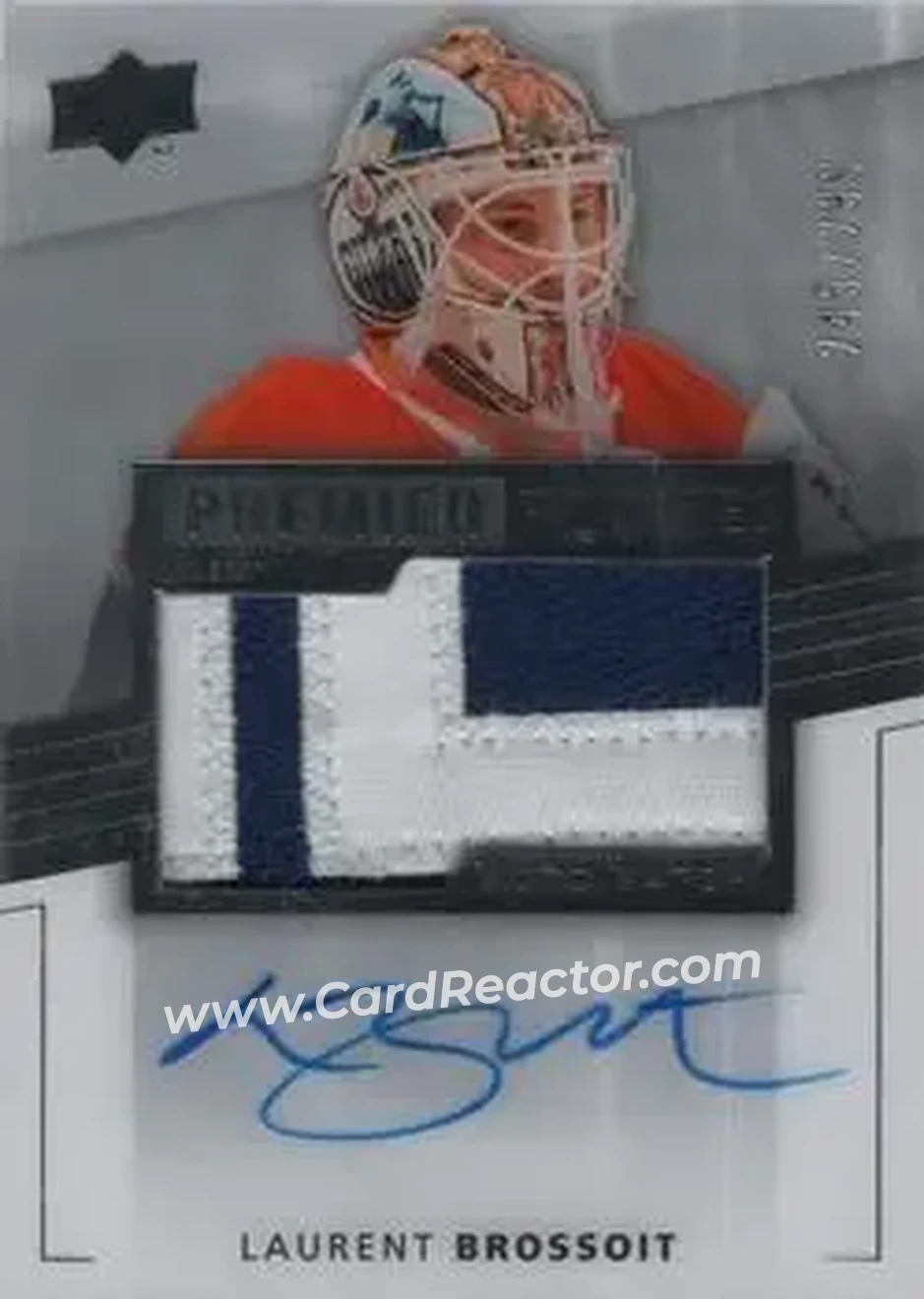2014-15 Upper Deck Premier #113 - Laurent Brossoit - Edmonton Oilers - Front
