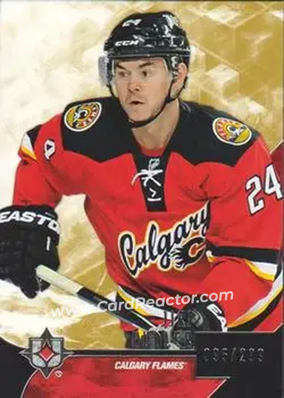2014-15 Upper Deck Ultimate Collection #3 - Jiri Hudler - Calgary Flames - Front