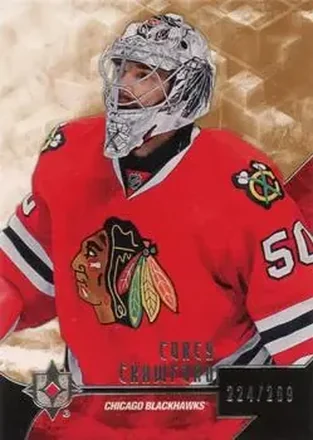2014-15 Upper Deck Ultimate Collection #10 - Corey Crawford - Chicago Blackhawks