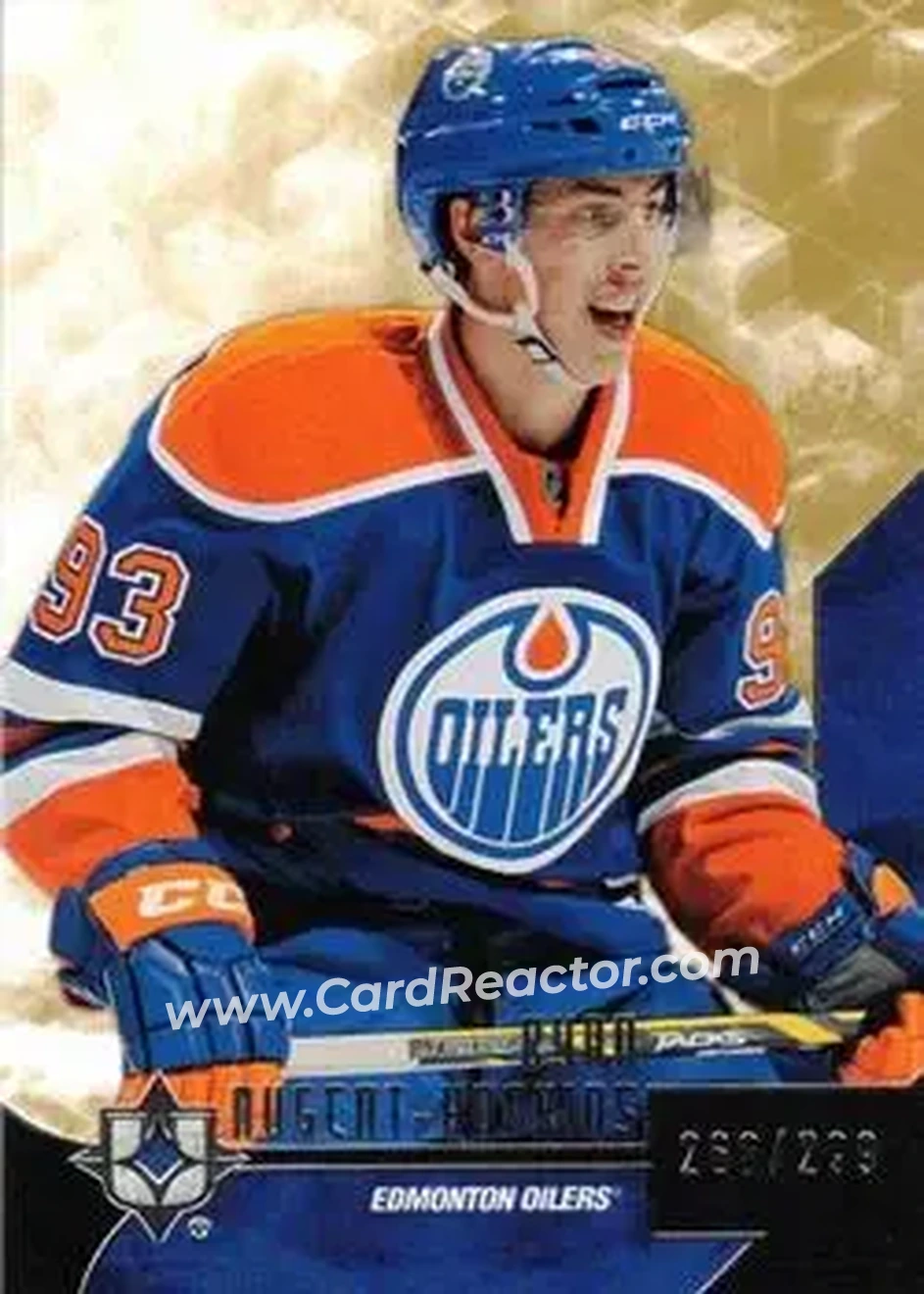 2014-15 Upper Deck Ultimate Collection #17 - Ryan Nugent-Hopkins - Edmonton Oilers - Front 2014-15 Upper Deck Ultimate Collection #17 - Ryan Nugent-Hopkins - Edmonton Oilers - Front