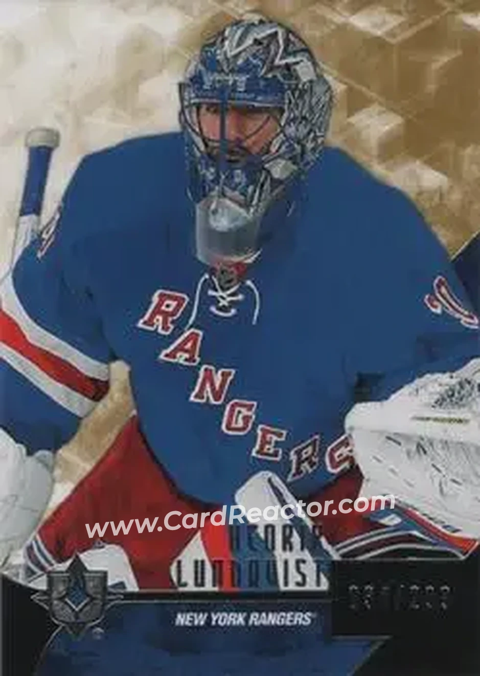 2014-15 Upper Deck Ultimate Collection #38 - Henrik Lundqvist - New York Rangers - Front 2014-15 Upper Deck Ultimate Collection #38 - Henrik Lundqvist - New York Rangers - Front