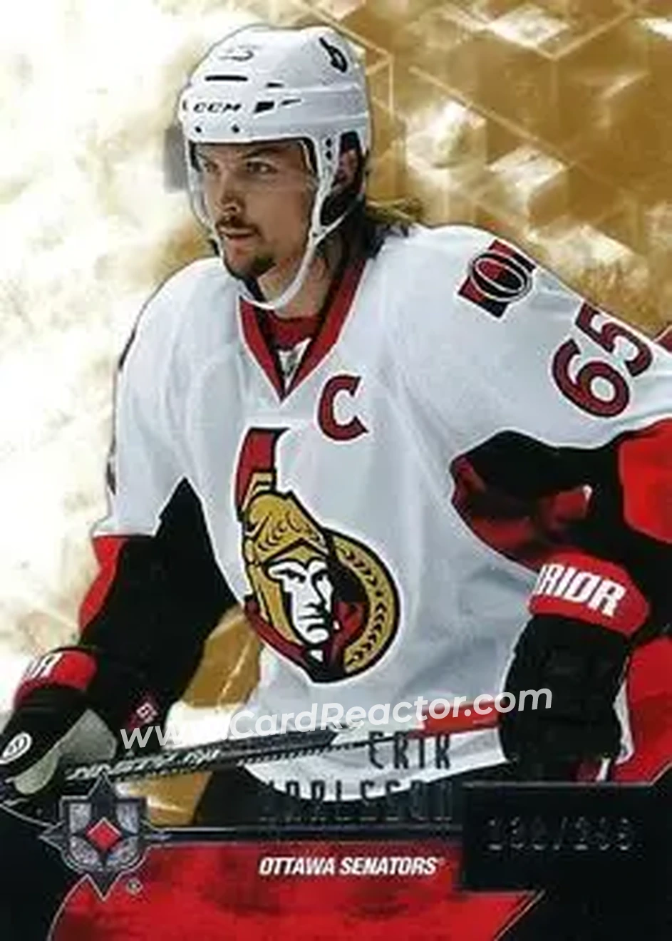 2014-15 Upper Deck Ultimate Collection #42 - Erik Karlsson - Ottawa Senators - Front