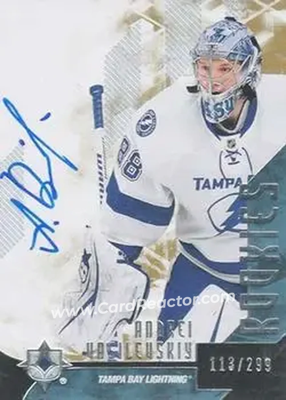 2014-15 Upper Deck Ultimate Collection #90 - Andrei Vasilevskiy - Tampa Bay Lightning - Front