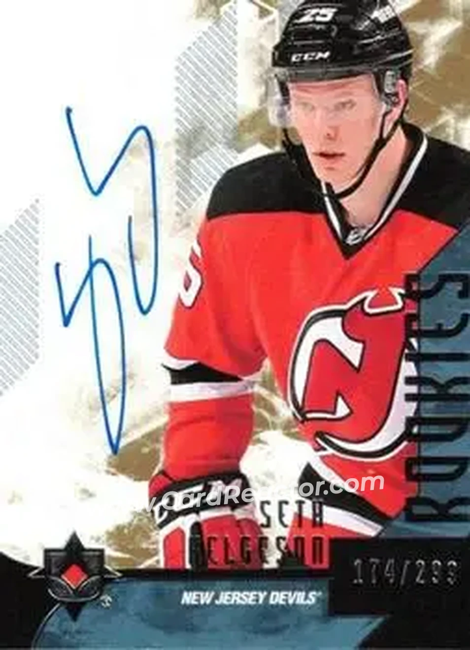 2014-15 Upper Deck Ultimate Collection #92 - Seth Helgeson - New Jersey Devils - Front
