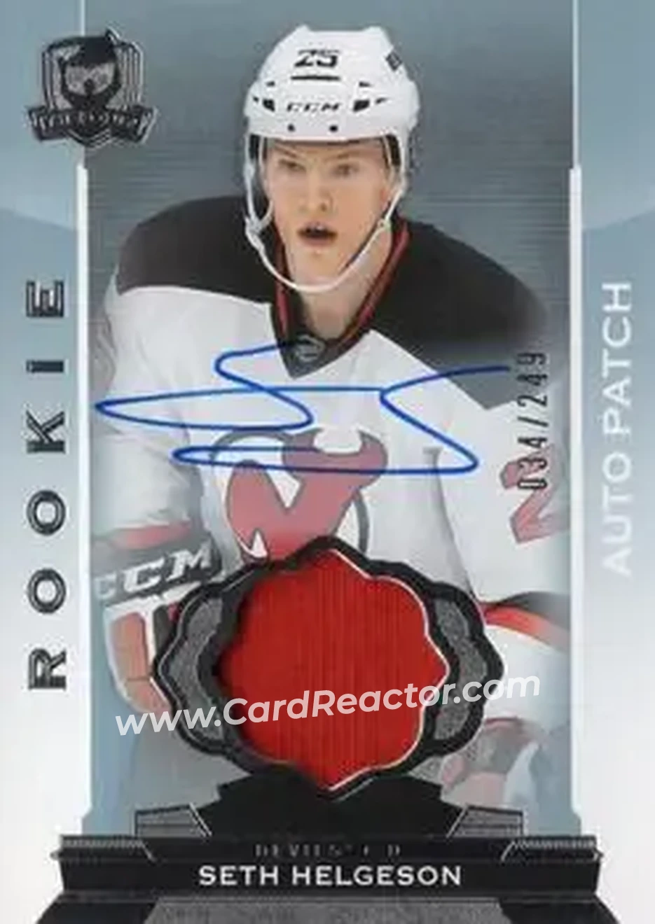 2014-15 Upper Deck The Cup #108 - Seth Helgeson - New Jersey Devils
