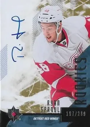 2014-15 Upper Deck Ultimate Collection #105 - Ryan Sproul - Detroit Red Wings