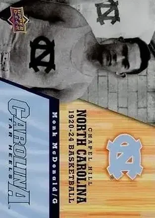 2010-11 Upper Deck North Carolina Tar Heels #3 Monk McDonald
