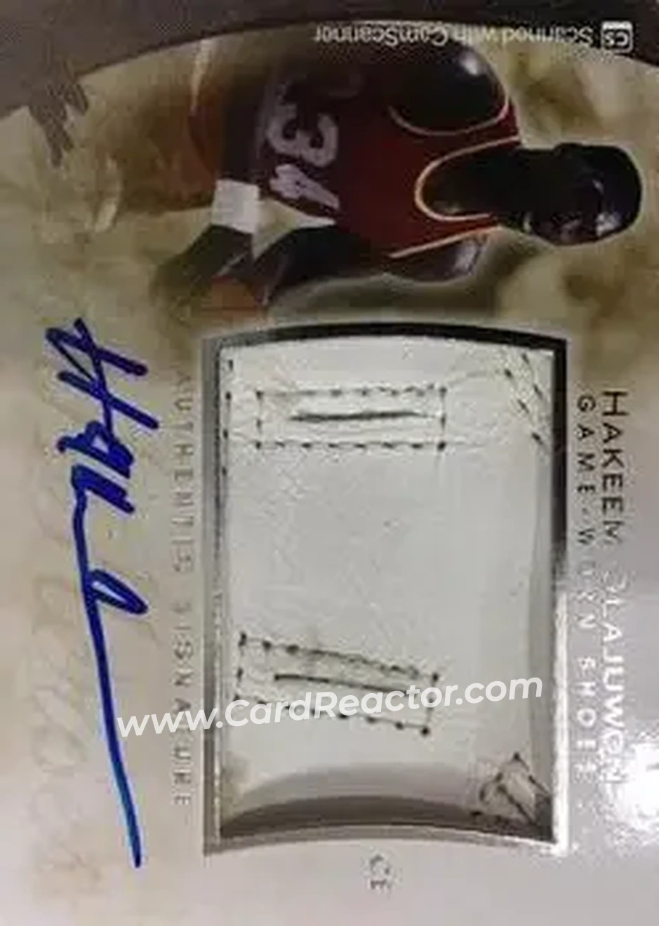 2014 Leaf Q - Autographed Memorabilia #AM-HO1 - Hakeem Olajuwon - Houston Rockets - Front