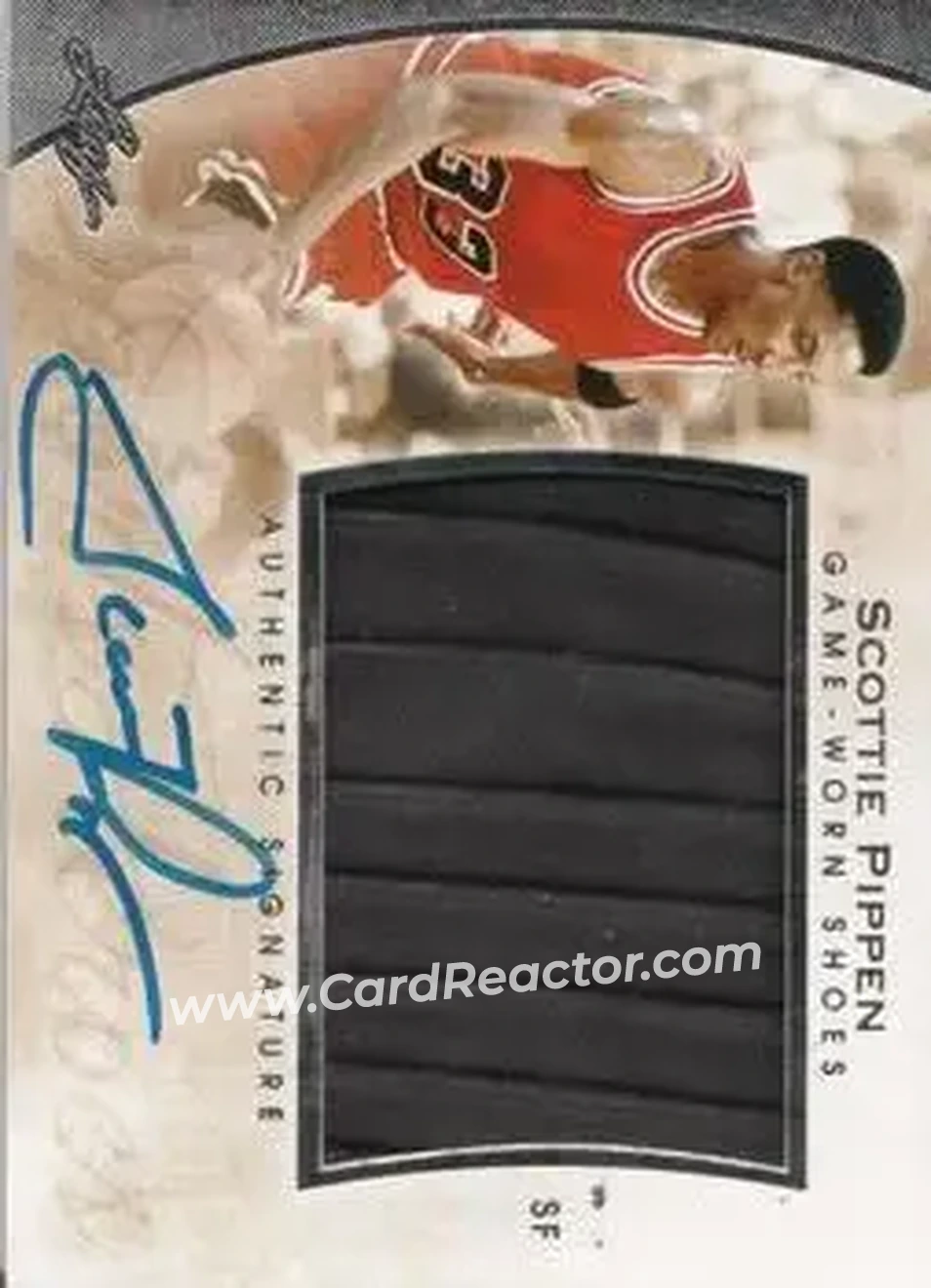2014 Leaf Q - Autographed Memorabilia #AM-SP1 - Scottie Pippen - Chicago Bulls - Front
