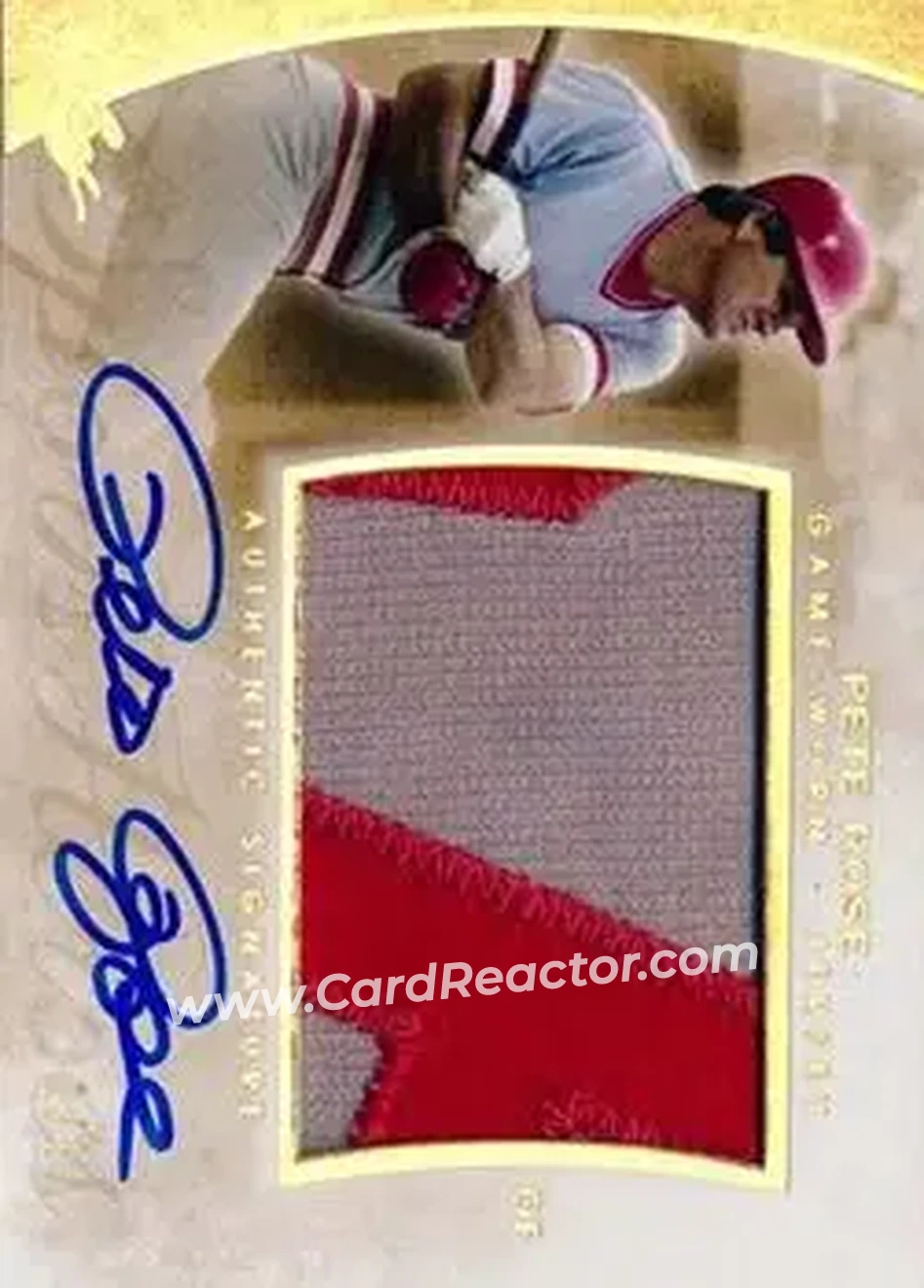 2014 Leaf Q - Autographed Memorabilia Gold #AM-PR2 - Pete Rose - Front 2014 Leaf Q - Autographed Memorabilia Gold #AM-PR2 - Pete Rose - Front