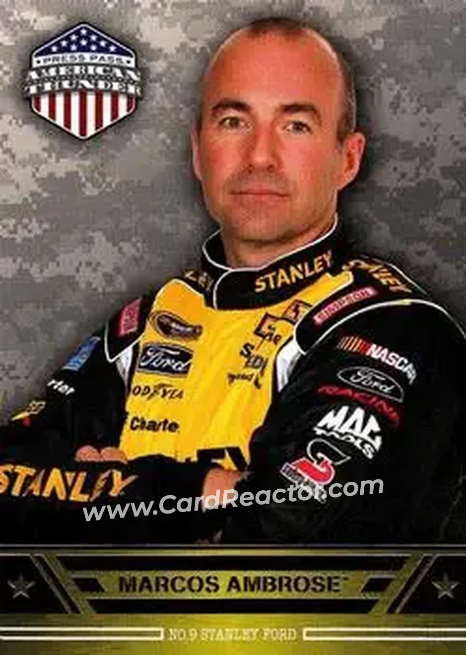 2014 Press Pass American Thunder #5 - Marcos Ambrose - Richard Petty Motorsports - Front 2014 Press Pass American Thunder #5 - Marcos Ambrose - Richard Petty Motorsports - Front