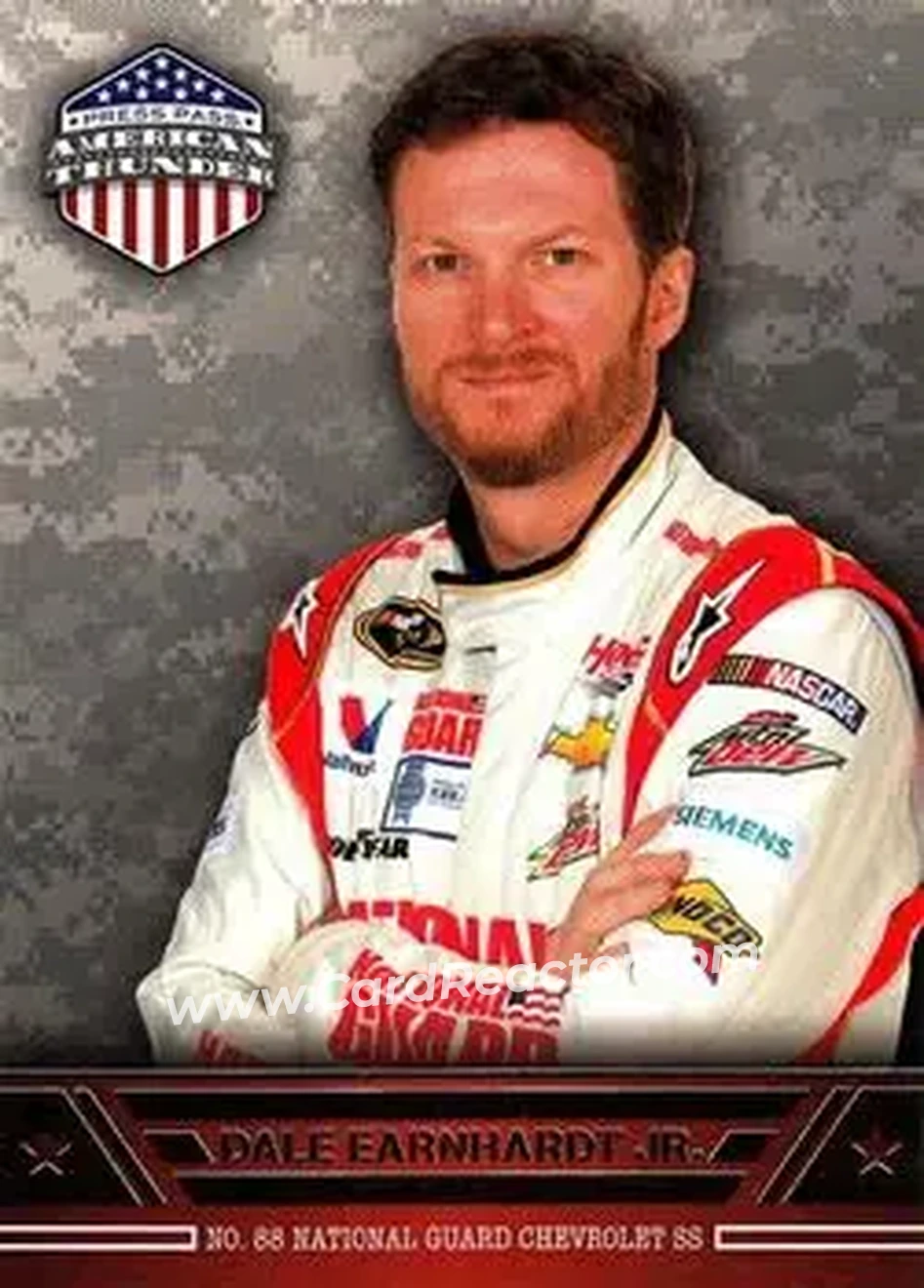 2014 Press Pass American Thunder #12 - Dale Earnhardt Jr - Hendrick Motorsports - Front 2014 Press Pass American Thunder #12 - Dale Earnhardt Jr - Hendrick Motorsports - Front