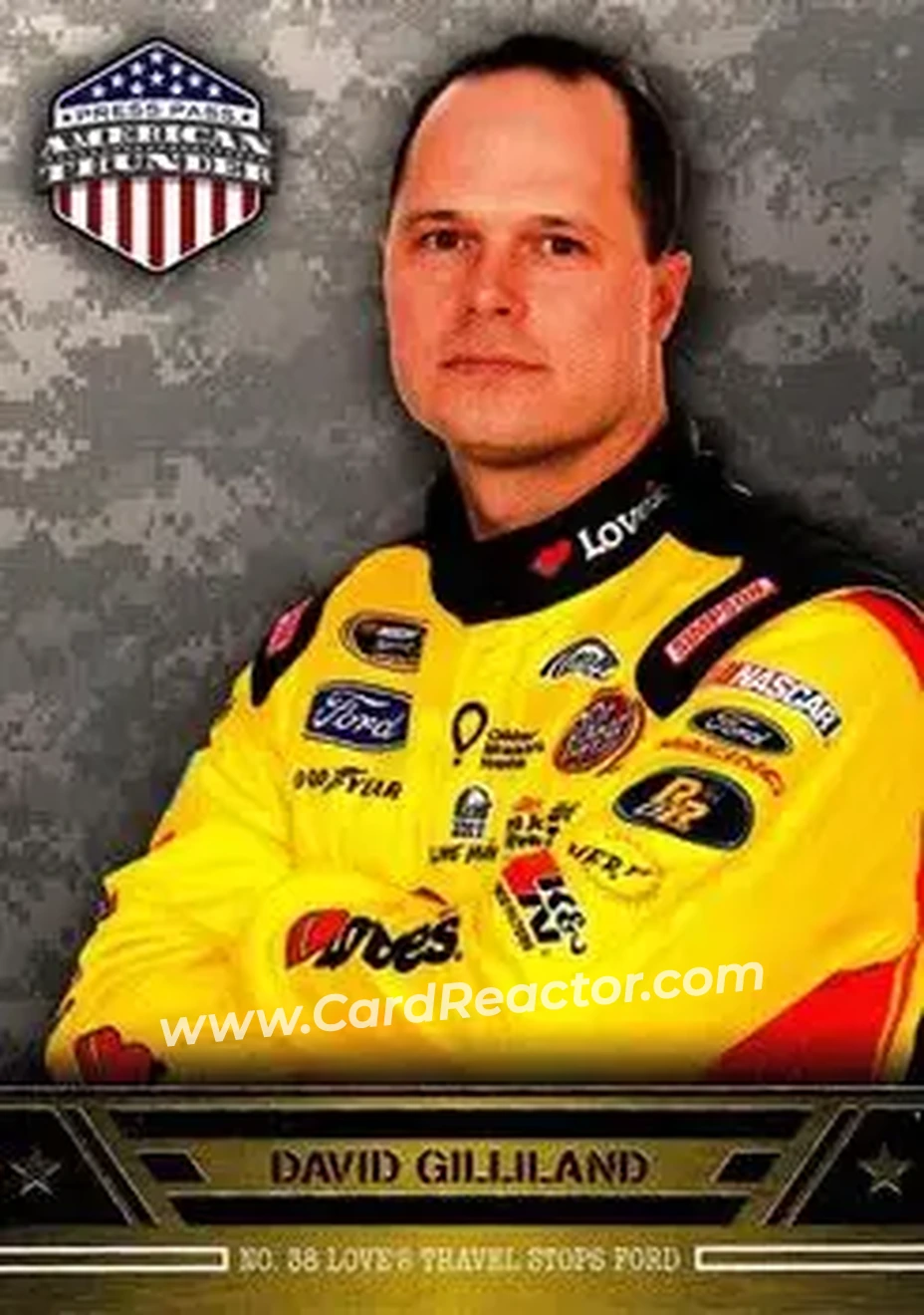 2014 Press Pass American Thunder #14 - David Gilliland - Front Row Motorsports - Front