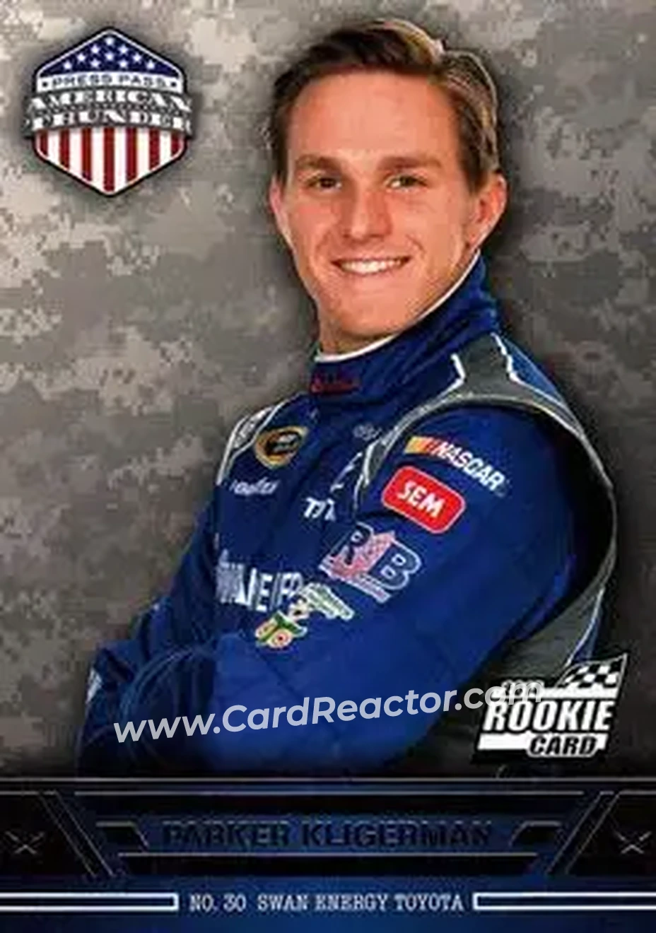 2014 Press Pass American Thunder #22 - Parker Kligerman - Swan Racing - Front