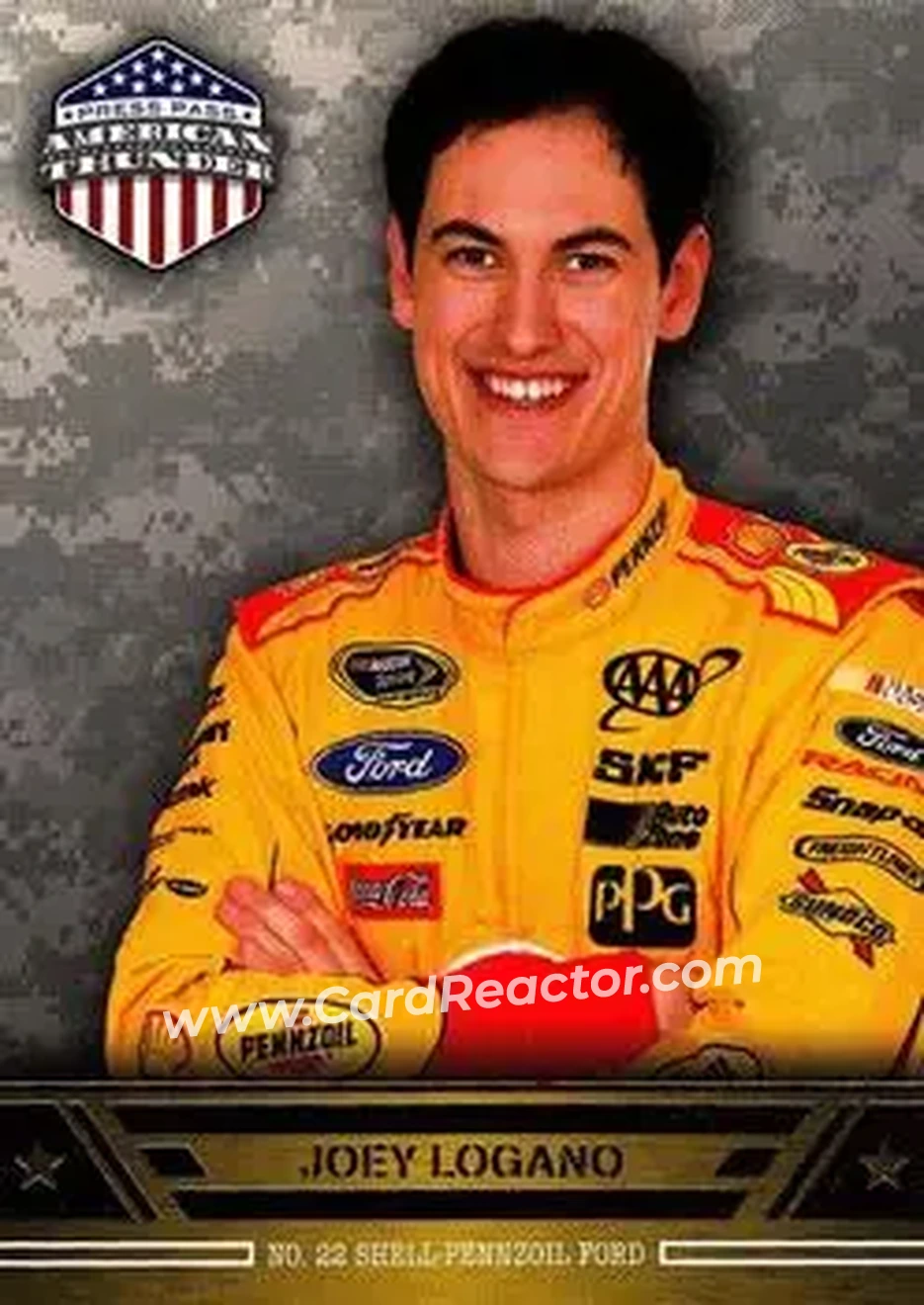 2014 Press Pass American Thunder #24 - Joey Logano - Team Penske - Front