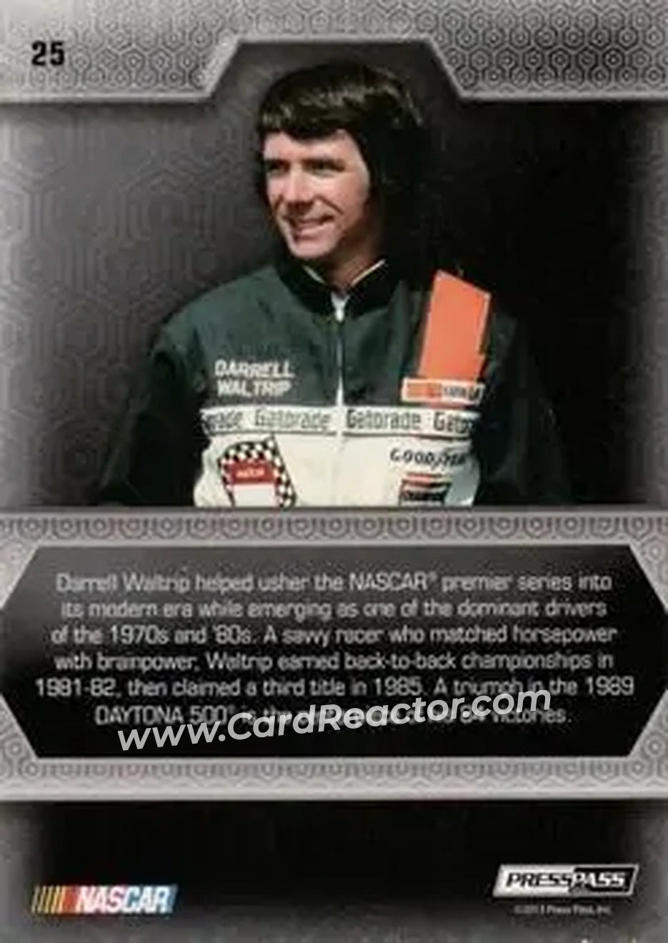 2014 Press Pass Five Star #25 - Darrell Waltrip - DiGard Motorsports - Back