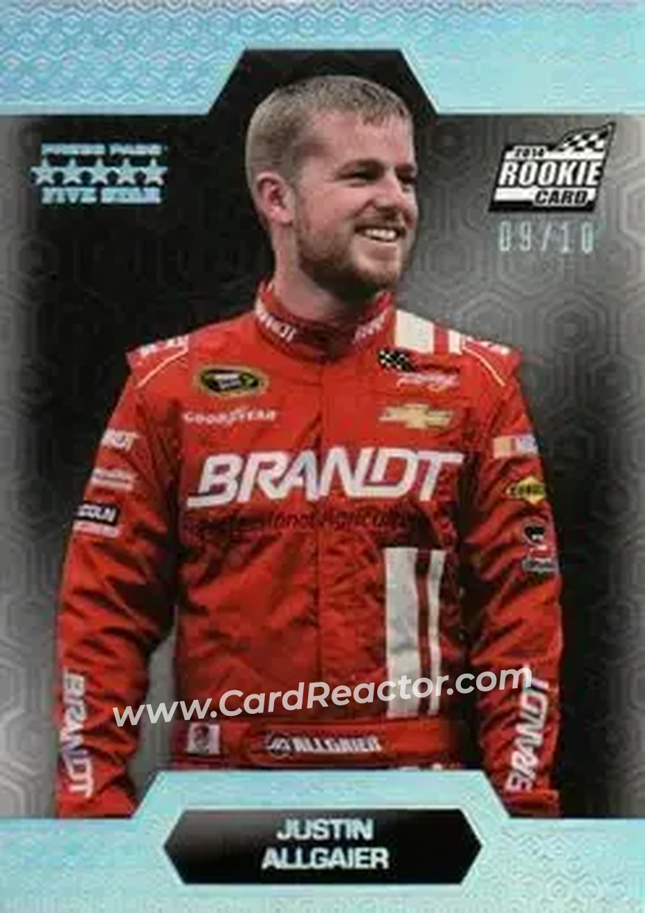 2014 Press Pass Five Star - Holofoil #16 - Justin Allgaier - HScott Motorsports - Front