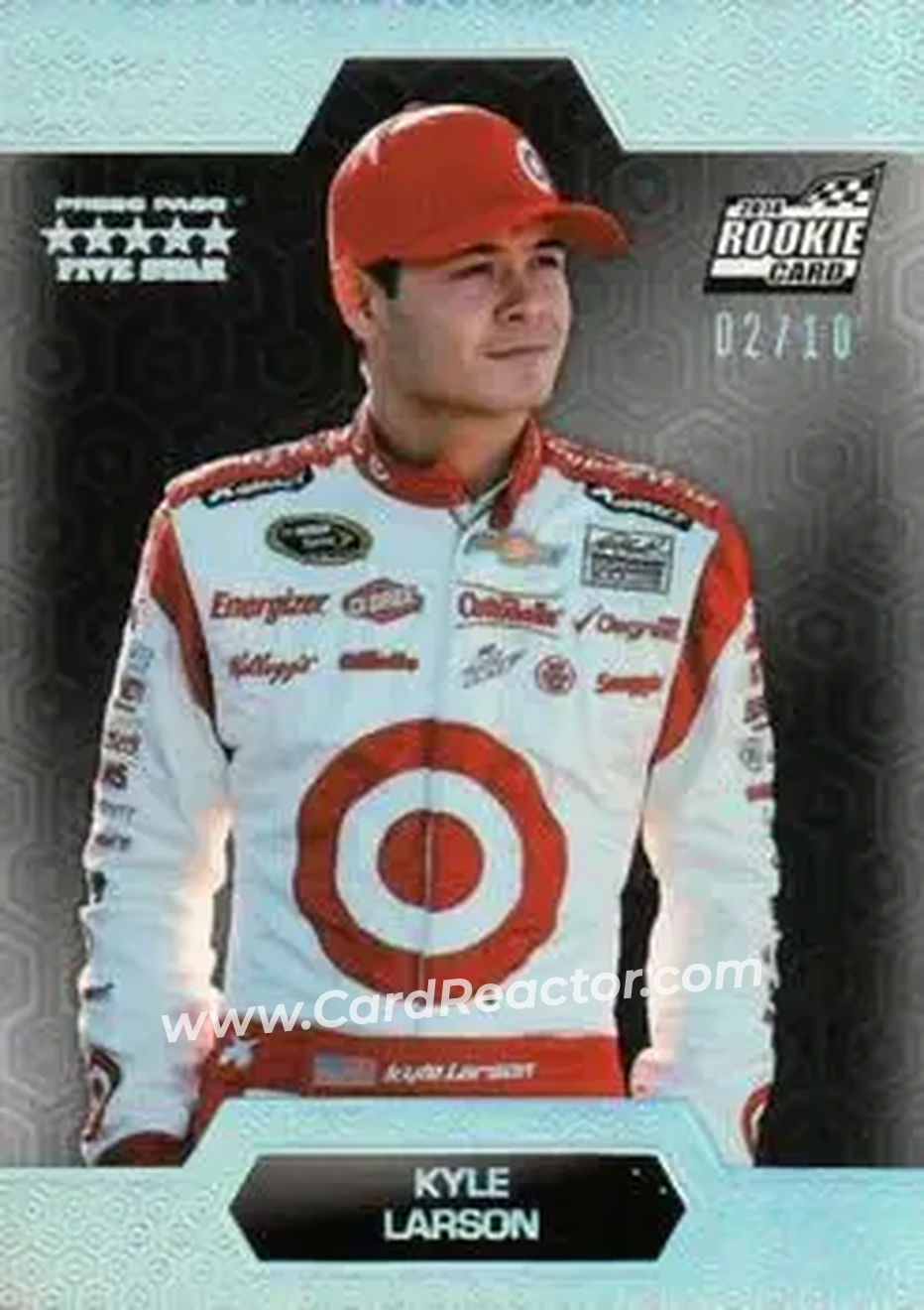 2014 Press Pass Five Star - Holofoil #18 - Kyle Larson - Chip Ganassi Racing with Felix Sabates - Front