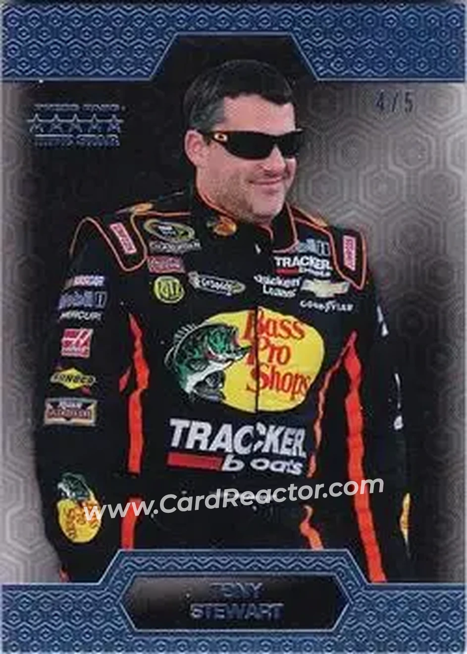 2014 Press Pass Five Star - Blue #15 - Tony Stewart - Stewart-Haas Racing - Front