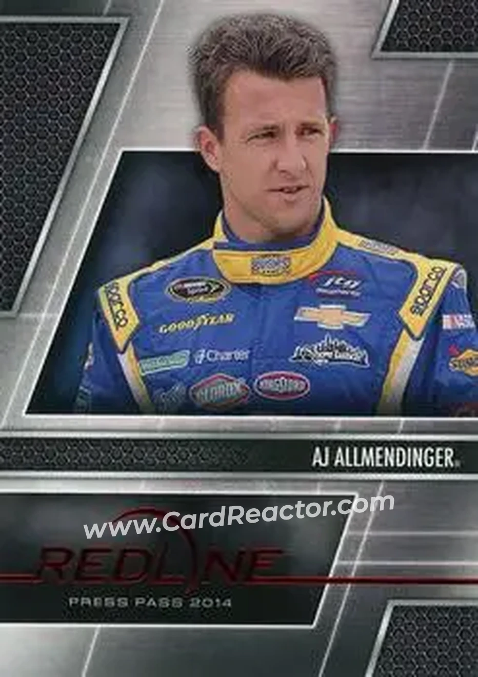 2014 Press Pass Redline #1 - AJ Allmendinger - JTG Daugherty Racing - Front