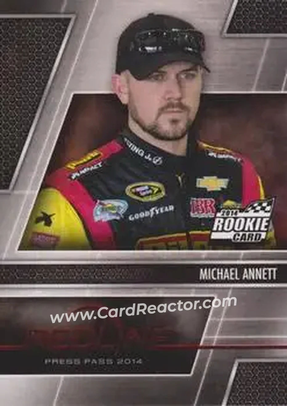 2014 Press Pass Redline #6 - Michael Annett - Tommy Baldwin Racing - Front
