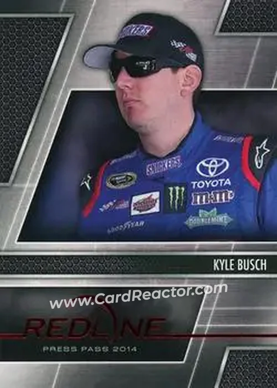 2014 Press Pass Redline #13 - Kyle Busch - Joe Gibbs Racing - Front