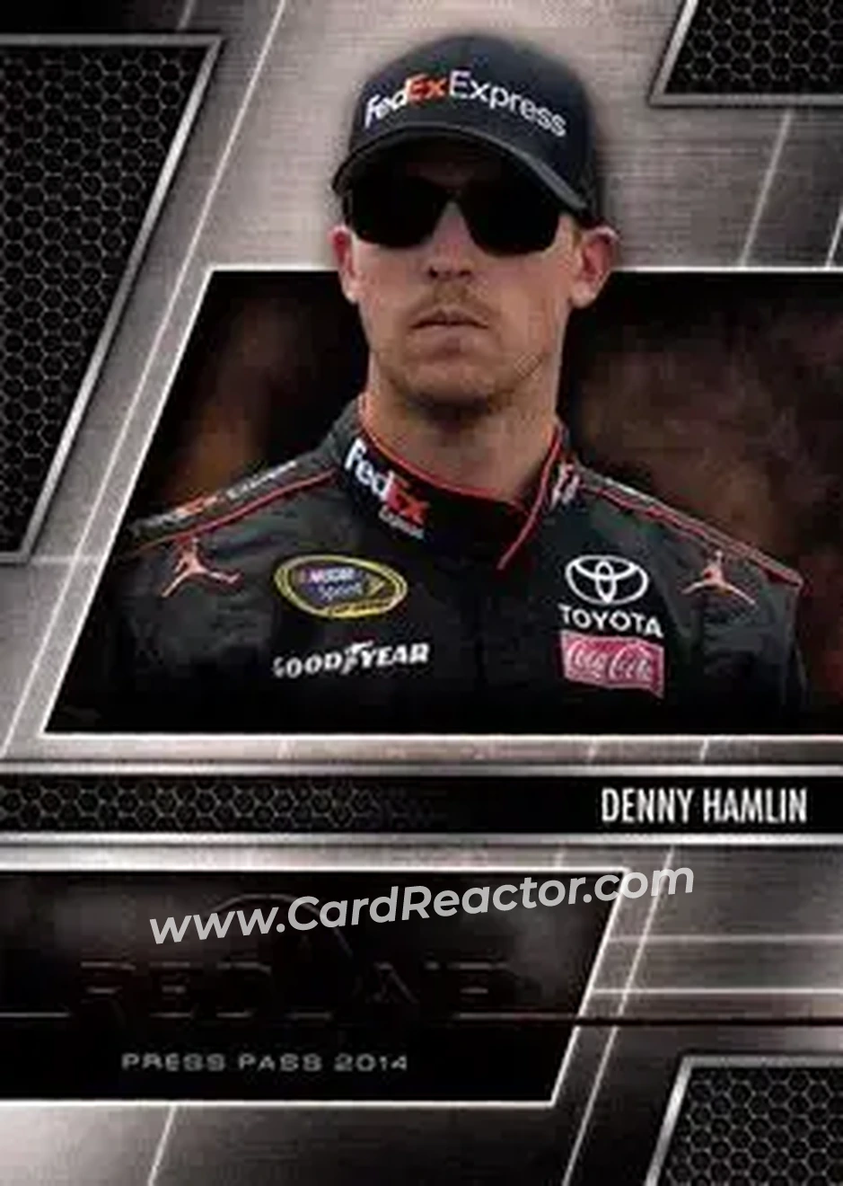 2014 Press Pass Redline #23 - Denny Hamlin - Joe Gibbs Racing - Front
