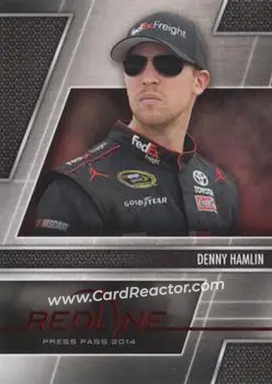 2014 Press Pass Redline #24 - Denny Hamlin - Joe Gibbs Racing - Front