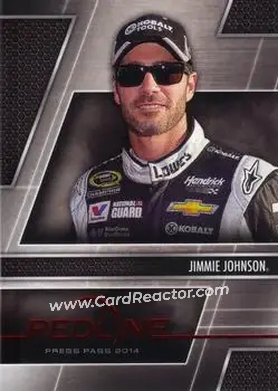 2014 Press Pass Redline #27 - Jimmie Johnson - Hendrick Motorsports - Front