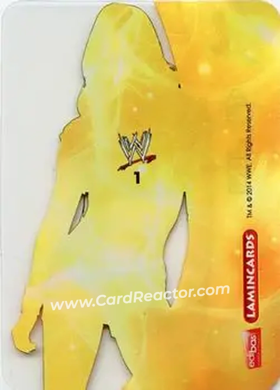 2014 Edibas WWE Lamincards #1 - AJ Lee - Back
