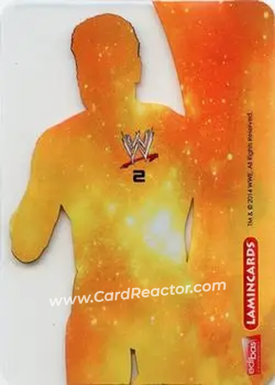 2014 Edibas WWE Lamincards #2 - Alberto Del Rio - Back